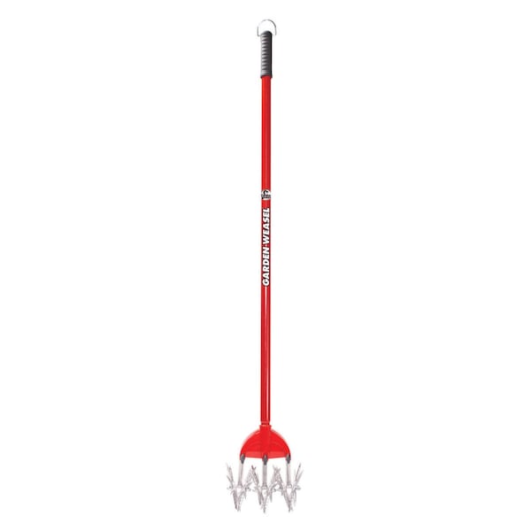 Garden Weasel Garden Weasel 3 Tine Steel Rotary Hand Cultivator 45 in. Steel Handle - 90206