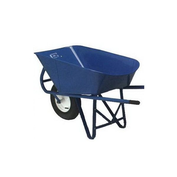 Wlmd-Dba Wellmade Products 6CUFT 18GA Wheelbarrow - MILLER HD6 STEEL