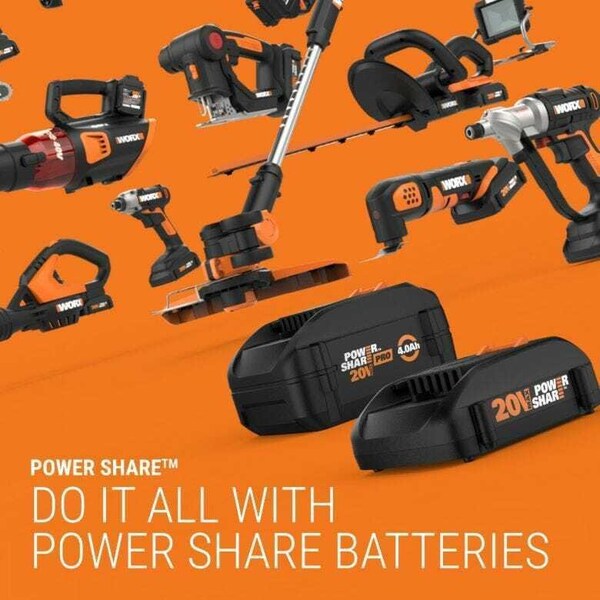 Worx 20V Power Share 5 in. Cordless Pruning Saw, No Battery and Charger Included, Tool Only - WG324.9