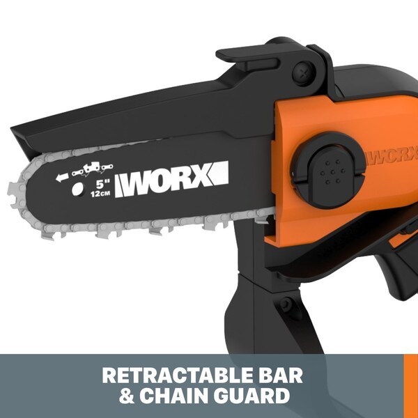Worx 20V Power Share 5 in. Cordless Pruning Saw, No Battery and Charger Included, Tool Only - WG324.9