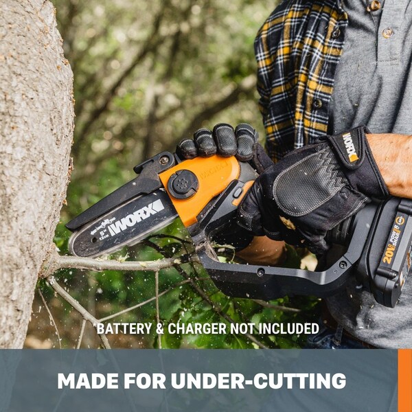 Worx 20V Power Share 5 in. Cordless Pruning Saw, No Battery and Charger Included, Tool Only - WG324.9