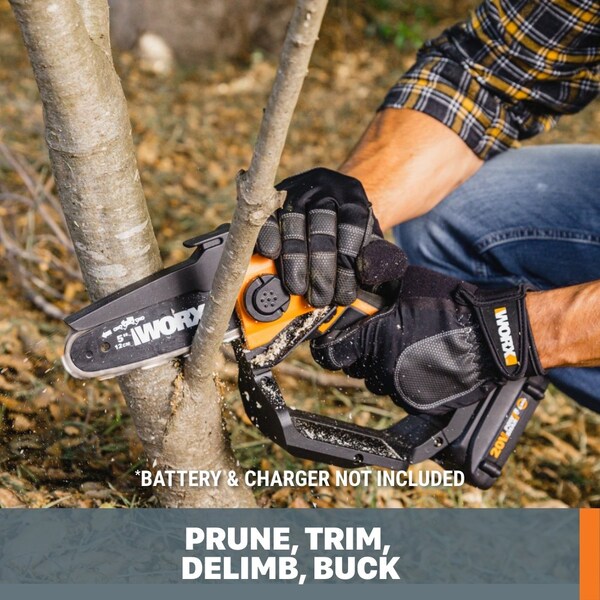 Worx 20V Power Share 5 in. Cordless Pruning Saw, No Battery and Charger Included, Tool Only - WG324.9
