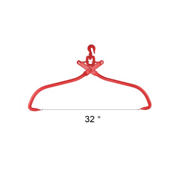 Nature Spring 1922 Nature Spring, Skidding Swivel Tongs, 32 Inch, Red - 470648QSB