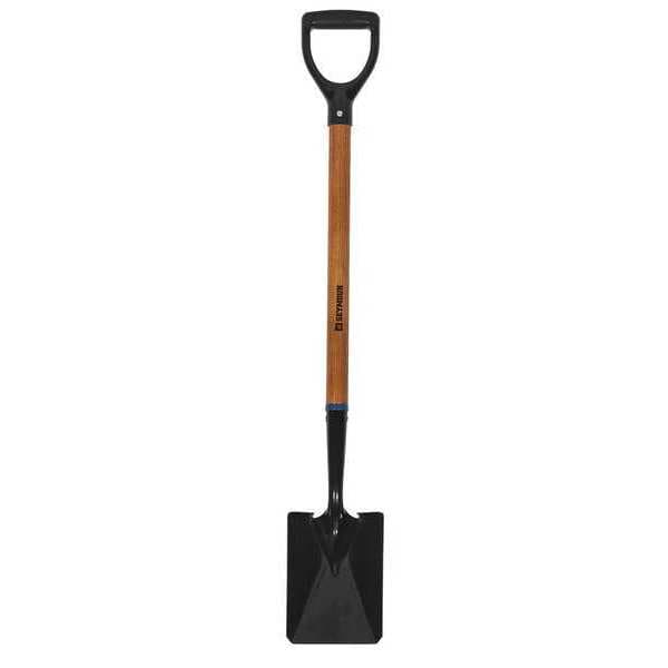 Seymour Midwest Square Point Shovel, Tempered Steel Blade, Forward Turn Step, 30 in L Natural Hardwood Handle - 60703