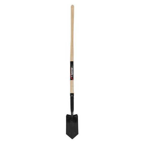 Kenyon Trenching Shovel, 11 ga Steel Blade, 48 in L Natural Hardwood Handle - 89025
