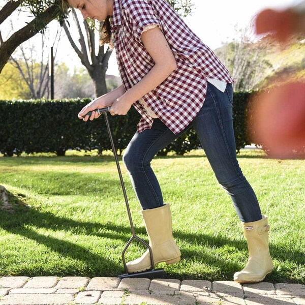 Yard Butler Round Garden Edger, Steel Blade, Gray - IEDGE-180