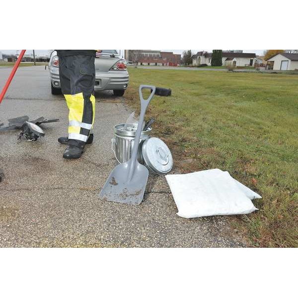 Remco No. 3 Industrial Square Point Shovel, Plastic Blade, 23-1/2 in L, Gray - 6981RG