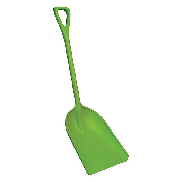 Remco Hygienic Square Point Shovel, Polypropylene Blade, 28 in L, Lime Green - 698277