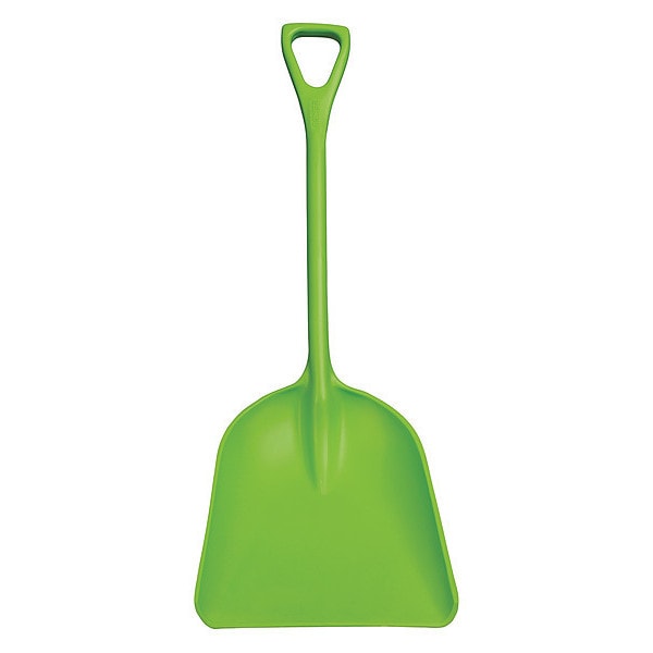 Remco Hygienic Square Point Shovel, Polypropylene Blade, 28 in L, Lime Green - 698277