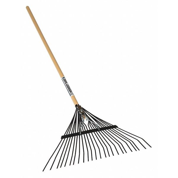 Seymour Midwest 24-tine Leaf Rake with 54"L Wood Handle - 40945