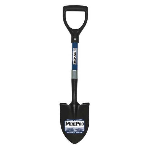 Seymour Midwest Round Point Shovel, 12 in L Professional Grade Fiberglass Handle - 49352