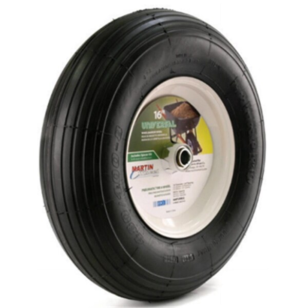 Martin Wheel Martin Wheel 406TTRIB32 0.63 in. Ball Bearing Rib Tire with Hub - 406TTRIB32