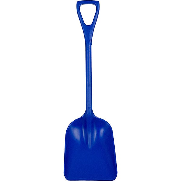 Remco Hygienic Square Point Shovel, Polypropylene Blade, 23 1/2 in L, Blue - 69813