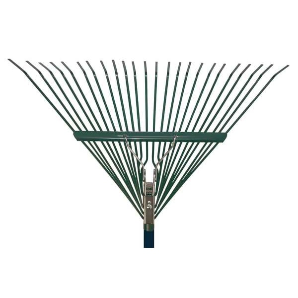 Seymour Midwest 24-tine Lawn Rake with 54"L Aluminum Handle - 40905GR