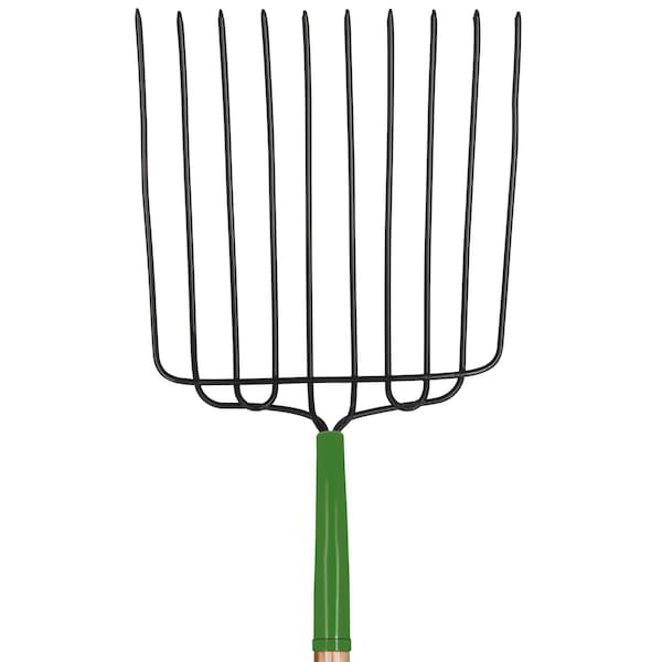 John Deere John Deere 10 Tine Steel Ensilage Fork 30 in. Wood Handle - BPJ-10-JD