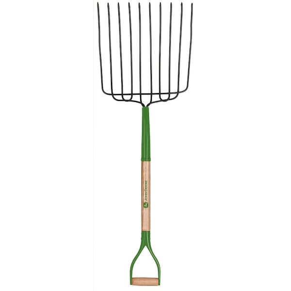 John Deere John Deere 10 Tine Steel Ensilage Fork 30 in. Wood Handle - BPJ-10-JD