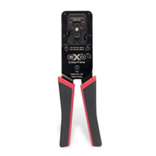 Herramienta de engarce de conectores RJ45 de la serie EZEX-RJ45 de Platinum Tools con marco de engarce EXO y troquel EXO-EX - 100061C
