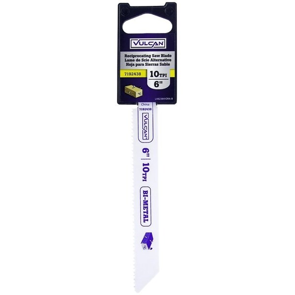 Vulcan Reciprocating Saw Blade, High Speed Steel Cutting Edge - 823841OR