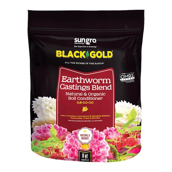 Black Gold Black Gold Organic Earthworm Castings 8 qt - 1490302 8QT P