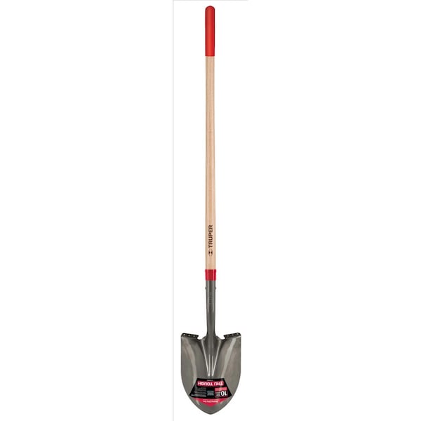 Truper Truper Tru-Tough 58.25 in. Steel Round Digging Shovel Wood Handle - PRL-E