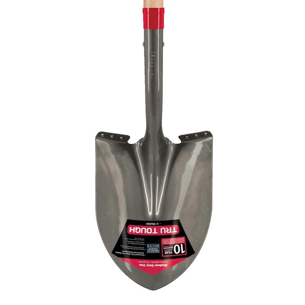 Truper Truper Tru-Tough 58.25 in. Steel Round Digging Shovel Wood Handle - PRL-E