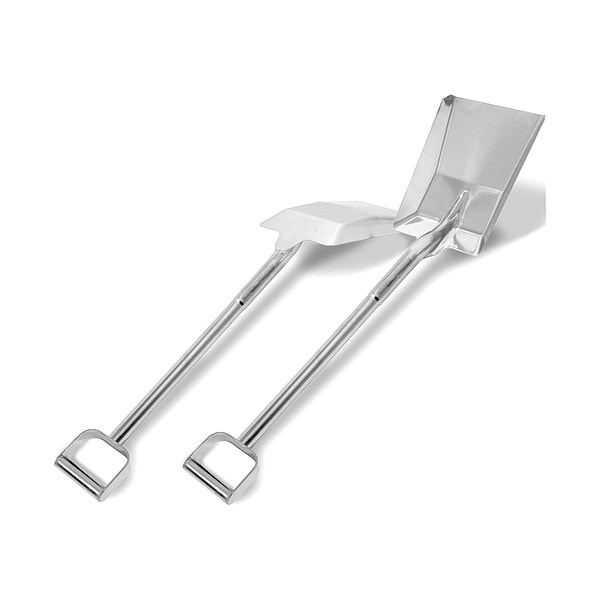 Sani-Lav Scoop Shovel, 304 Stainless Steel Blade, 27-1/2 in L Silver 304 Stainless Steel Handle - 217