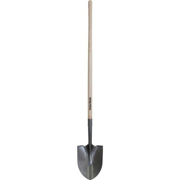 Ames The Ames 40193 Union Long Handle Round Point Shovel; Black - 40193