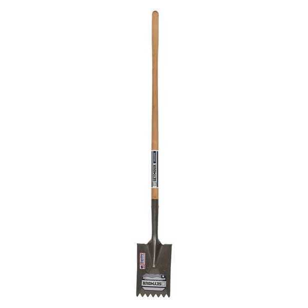 Seymour Midwest Notched Roofing Spade Shovel, 48 in L Wood Handle - 49168