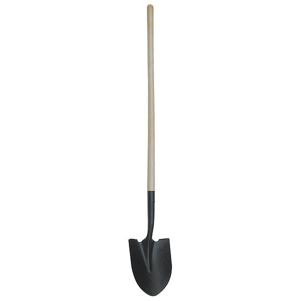 Westward Round Point Shovel, 14 ga Not Applicable Blade, Steel Blade, Standard Step, 48 in L Natural - 4LVT2