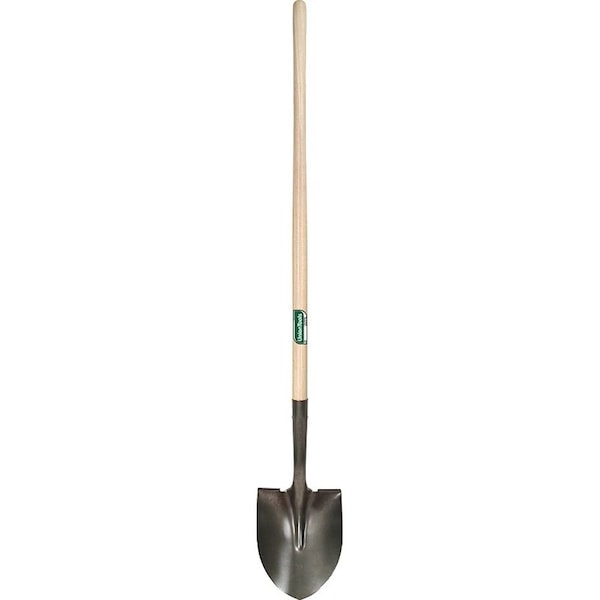 Union Tools Shovel, 9-1/2 in W Steel Blade, 48 in L Straight Hardwood Handle - 40191