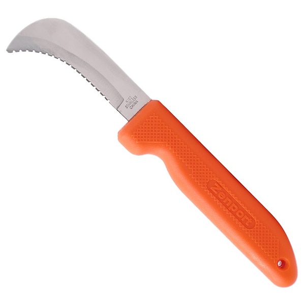Zenport Harvest Utility Knife - 3 in Curved Serrated Blade, 5PK - K102