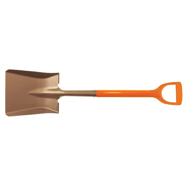 Cs Unitec Square Point Shovel, Aluminum Bronze Blade, 230 mm x 270 mm, D-Grip Handle - EX1005D-270A