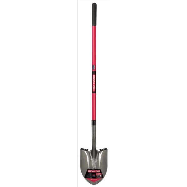 Truper Truper Tru-Tough 56.75 in. Steel Round Digging Shovel Fiberglass Handle - PRL-FV