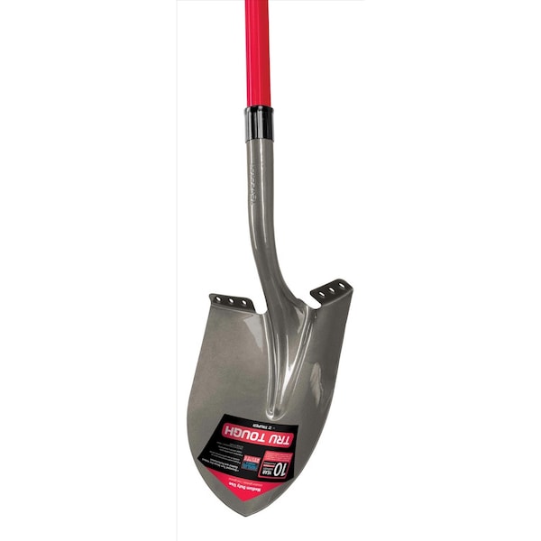 Truper Truper Tru-Tough 56.75 in. Steel Round Digging Shovel Fiberglass Handle - PRL-FV