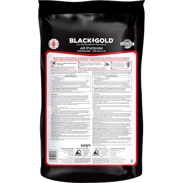 Black Gold Black Gold All Purpose Potting Mix 16 qt - 1410102 16QT U