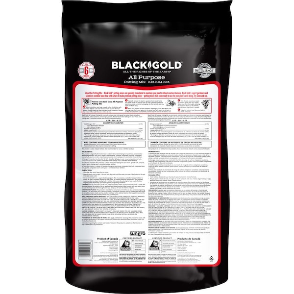 Black Gold Black Gold All Purpose Potting Mix 16 qt - 1410102 16QT U