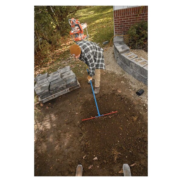 King Of Spades Landscaper Rake, Handcrafted Steel, 60 Inch Length - 18  DURA RAKE  BOXED