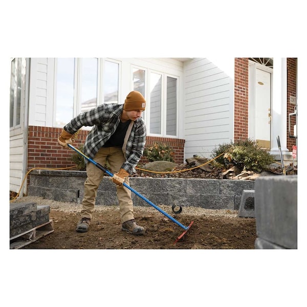 King Of Spades Landscaper Rake, Handcrafted Steel, 60 Inch Length - 18  DURA RAKE  BOXED