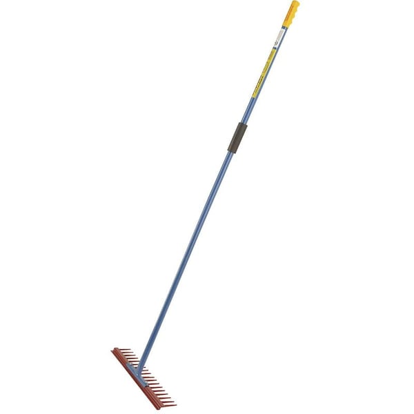 King Of Spades Landscaper Rake, Handcrafted Steel, 60 Inch Length - 18  DURA RAKE  BOXED