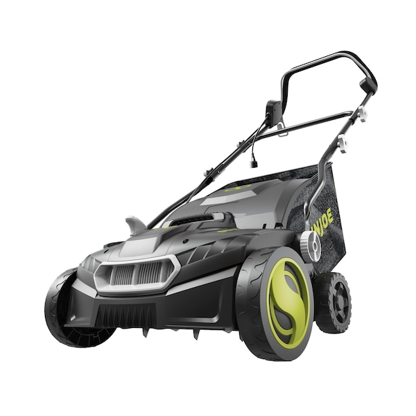 Snow Joe 15-Inch 15-Amp Electric Scarifier + Lawn Dethatcher - AJ808E