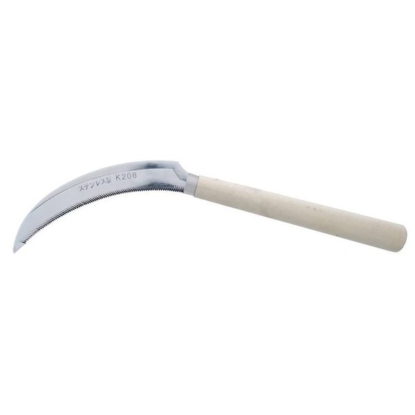 Zenport Harvest Sickle with 6.5 in Serrated Blade, Wooden Handle, 12PK - K208P