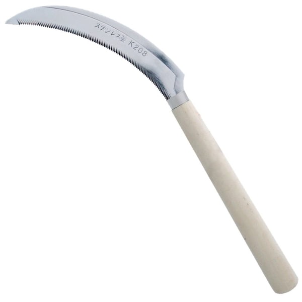 Zenport Harvest Sickle with 6.5 in Serrated Blade, Wooden Handle, 12PK - K208P