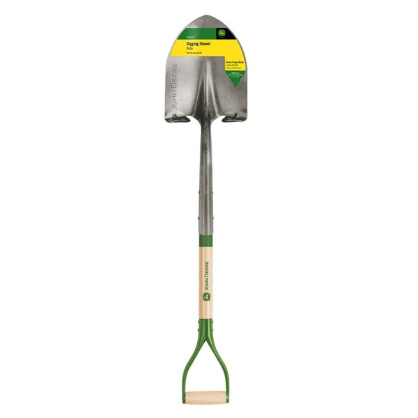 Ornatus Outdoors 42 in. Steel Digging Shovel with Wood Handle, Green - OR3306626