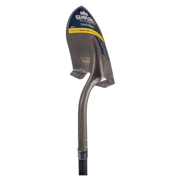Gemplers Round Point Shovel with Extended Socket, Fiberglass Handle - RPS007G