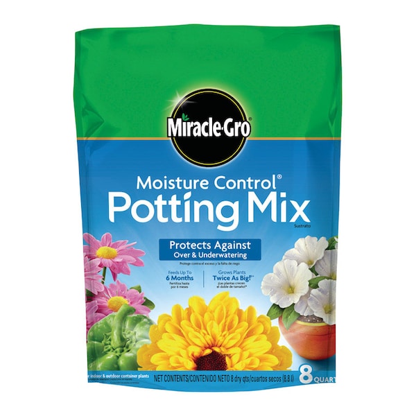 Miracle-Gro Miracle-Gro Moisture Control Flower and Plant Potting Mix 8 qt - 75578300