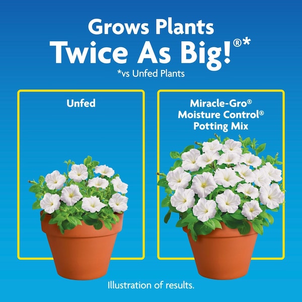 Miracle-Gro Miracle-Gro Moisture Control Flower and Plant Potting Mix 8 qt - 75578300