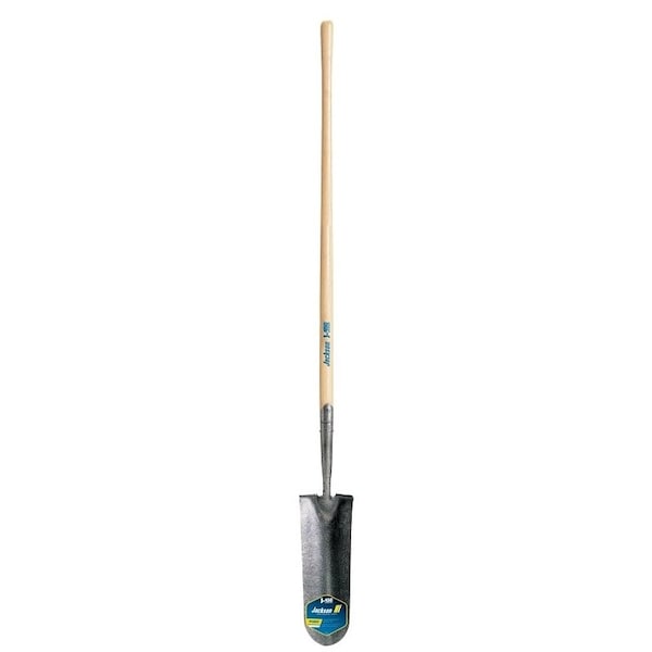 Jackson J-450 Series Pony Drain Spade, 5-1/2 in W Blade, Steel Blade, Wood Handle, 47 in L Handle - 1233200