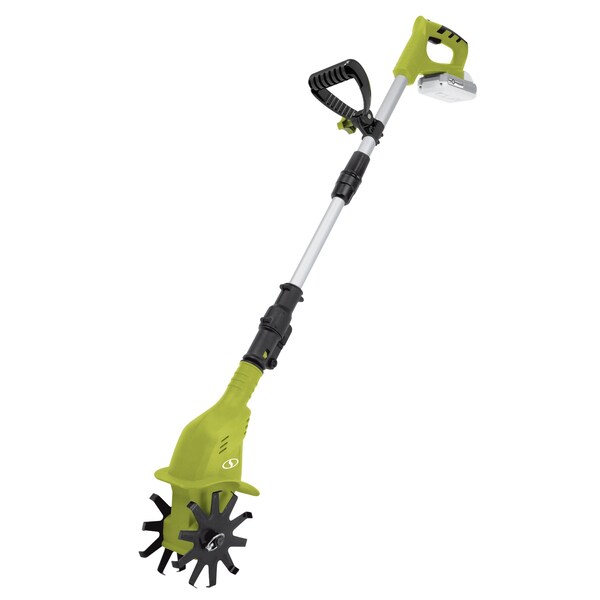 Sun Joe 24-Volt 2.0-Ah Cordless 6-Inch Cutting Swath Cordless Garden Tiller/Cultivator - 24V-TLR-LTE