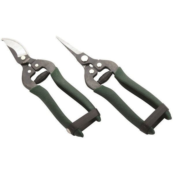 Landscapers Select Floral and Fruit Shear Set, Steel Blade, Steel Handle, Cushion-Grip Handle - GP1019+GP1020