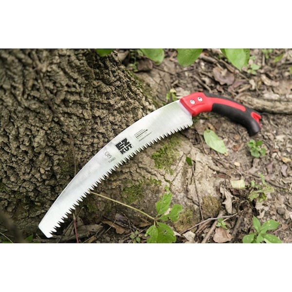 Ez-Kut Products EZ Kut Products  Kamikaze Max Saw Curved Blade with Scabbard, Chrome - 6532